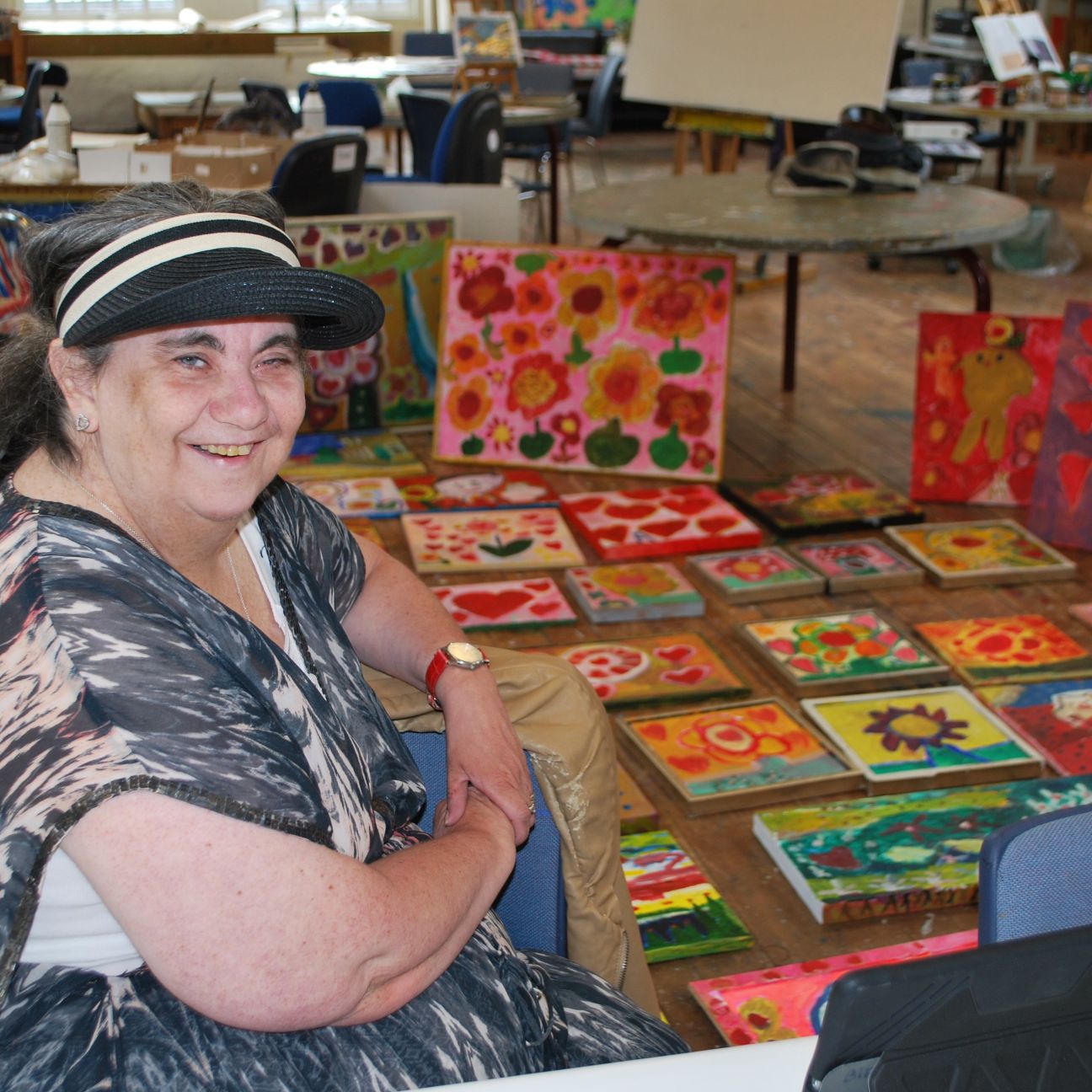 Elev på bifrost med malerier