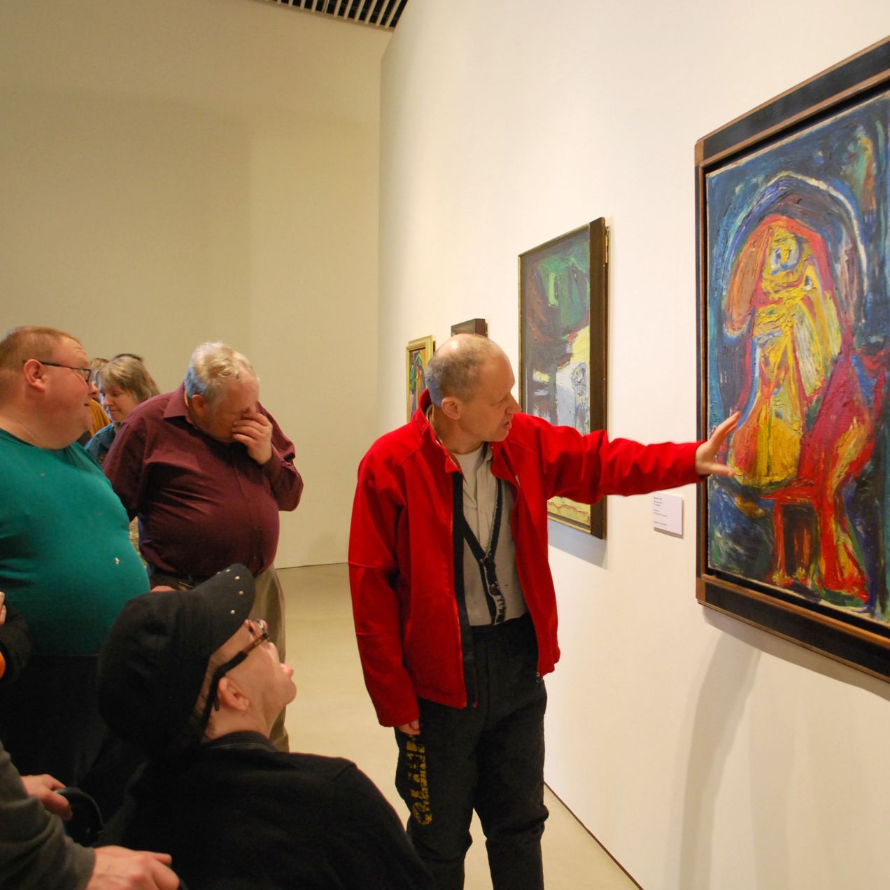 Elever på Jorn udstilling