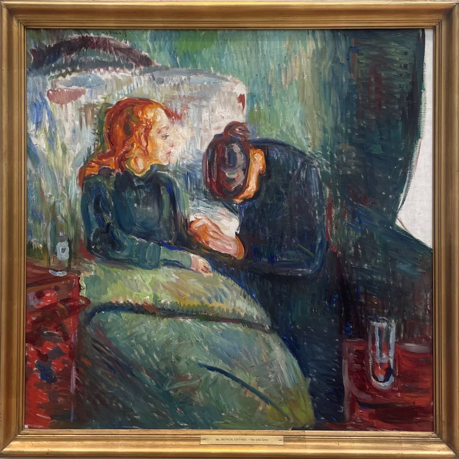 Edvard Munchs maleri Det syge barn