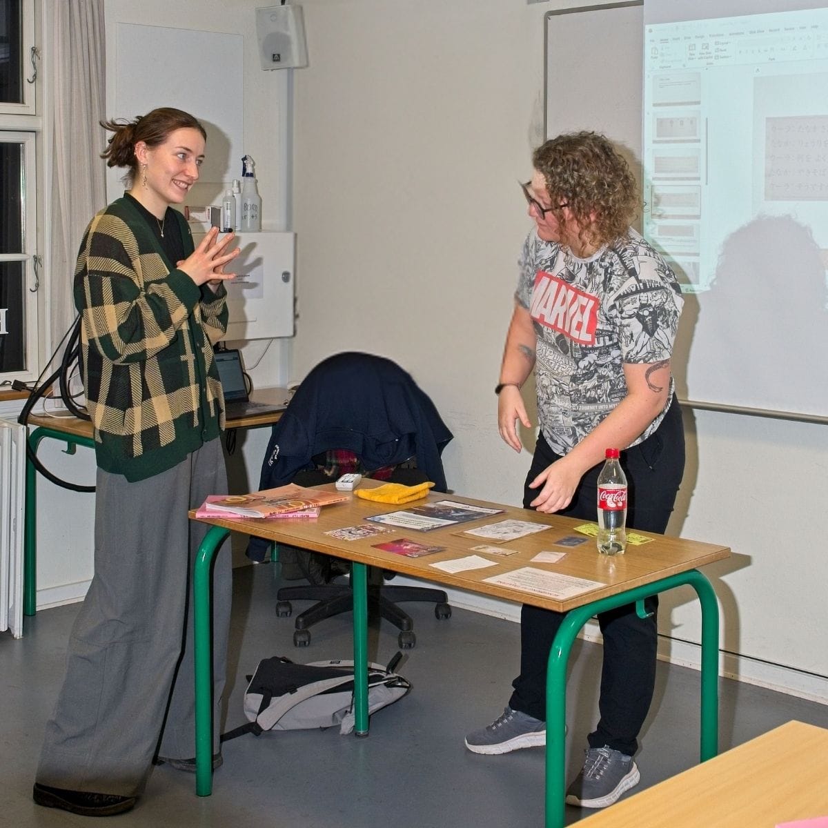 Kursist og underviser i japansk