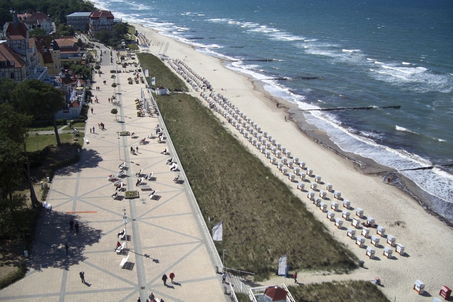 Kühlungsborns strandpromenade