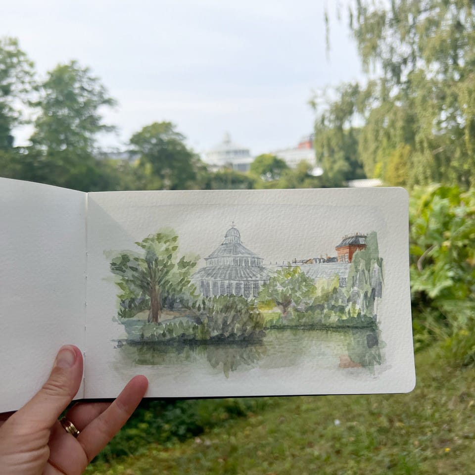 Watercolour course at FOF København og Nordsjælland