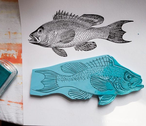 Blockprinting på stof og papir hos FOF København og Nordsjælland