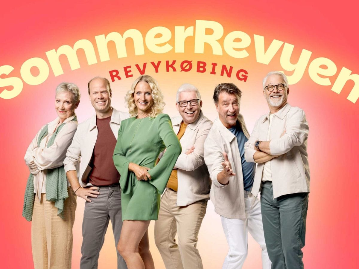 Den officielle plakat for Nykøbing Falster Revyen 2026.