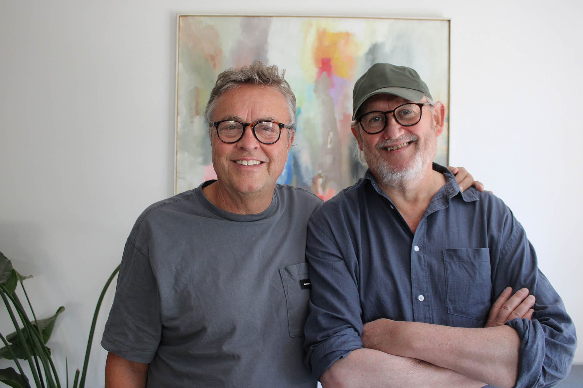 Musikerne og malerne Jakob Olsen og Niller Wischmann