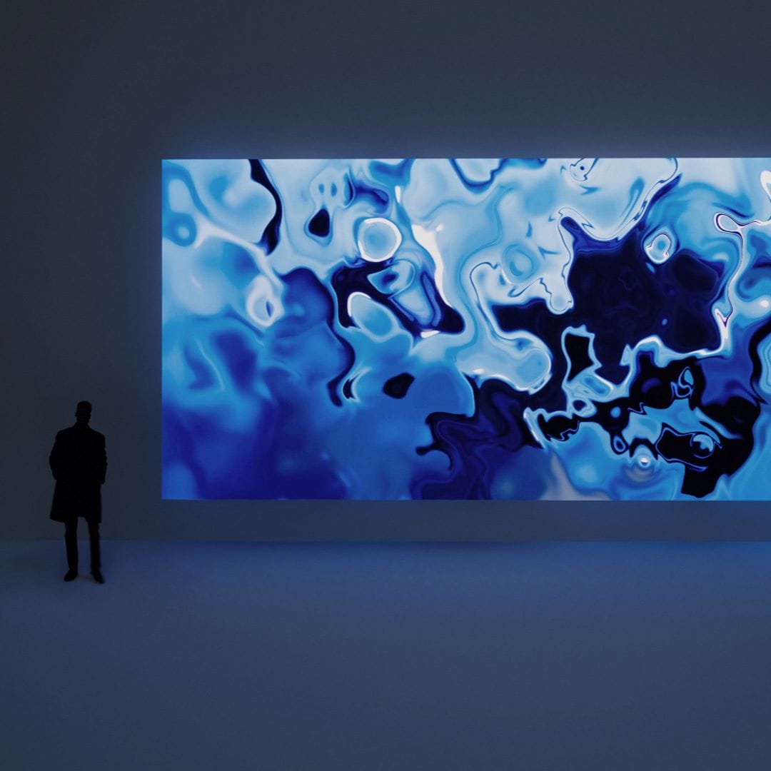 Getting Lost in Bluescapes– kunstværk på Copenhagen Light Festival