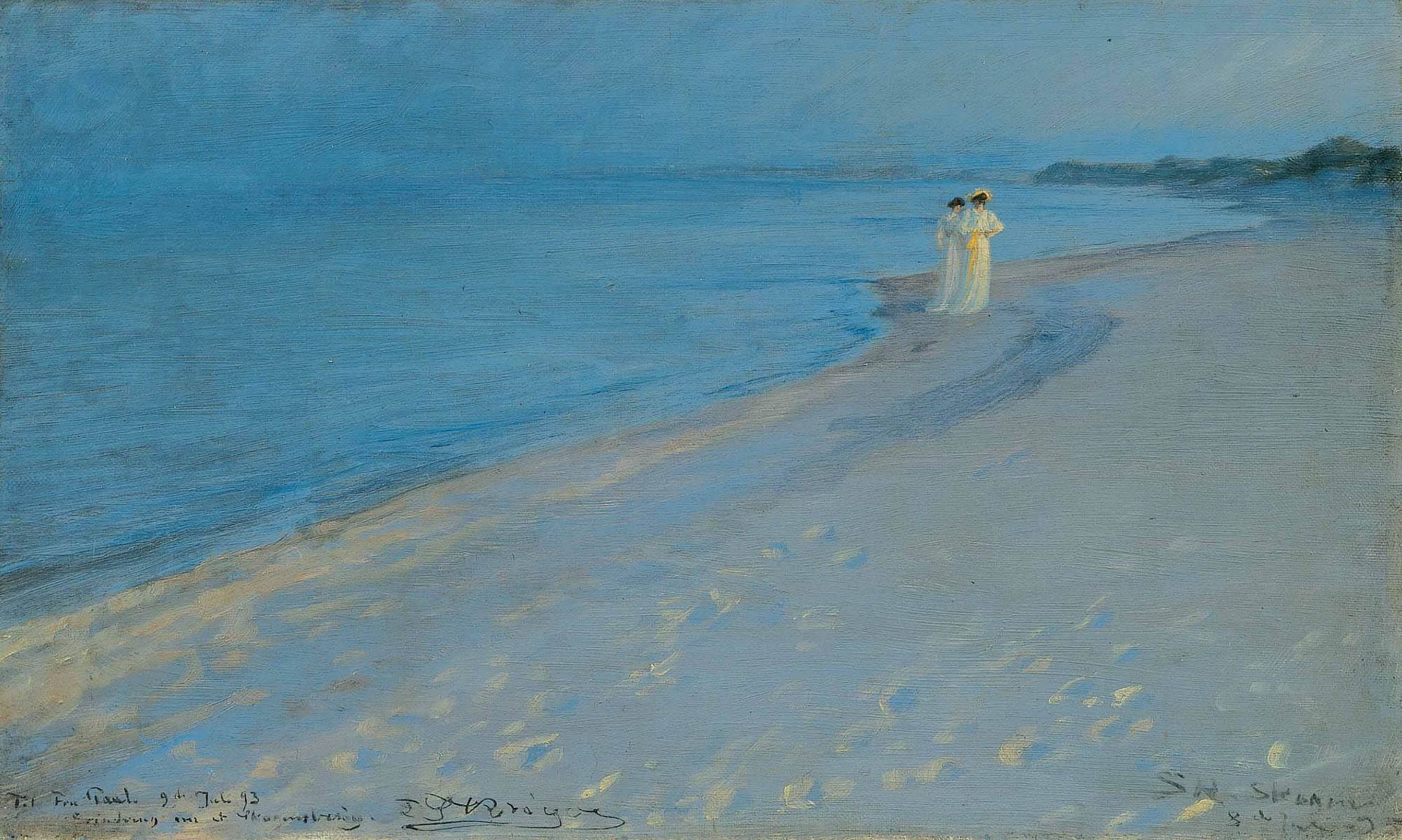 P.S. Krøyer: Sommeraften på Skagen Sønderstrand